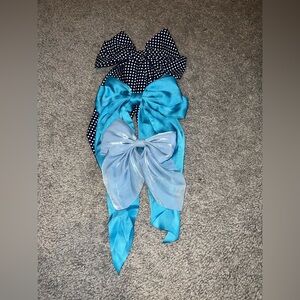 3 for $12 Blue Hair Bows